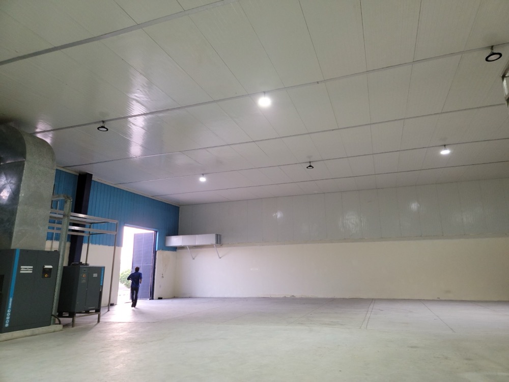 Naubahar Bottling Pepsi Gujranwala plant interior under construction with PIR panel cladding