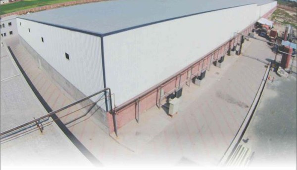 United Snacks cold store — a row of wall-mounted condensing units serving individual rooms