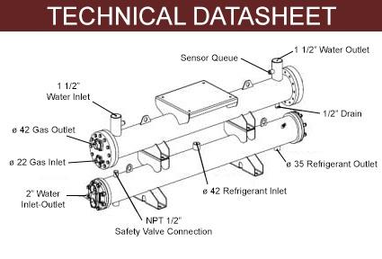 Technical datasheet of refrigerated sea water system